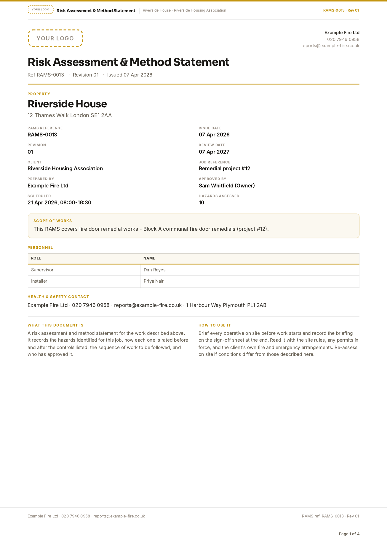 RAMS document