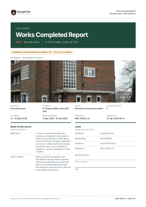 Completion report