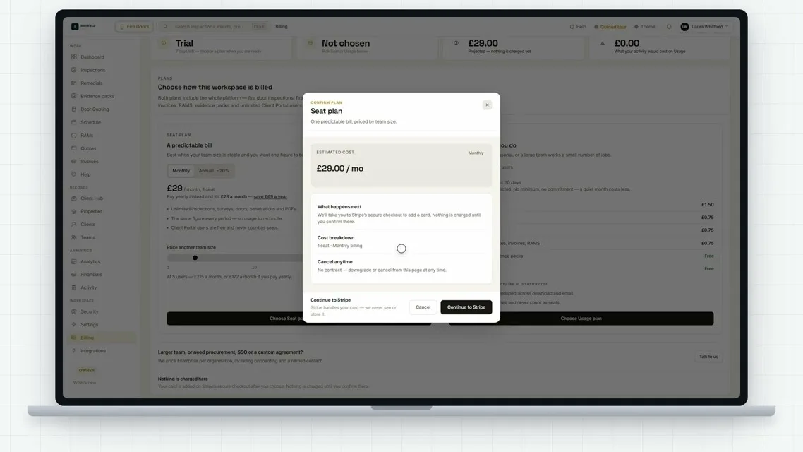 From free trial to subscribed in under a minute